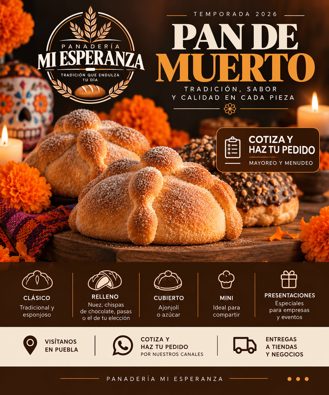 Presentación de la temporada Pan de Muerto 2026